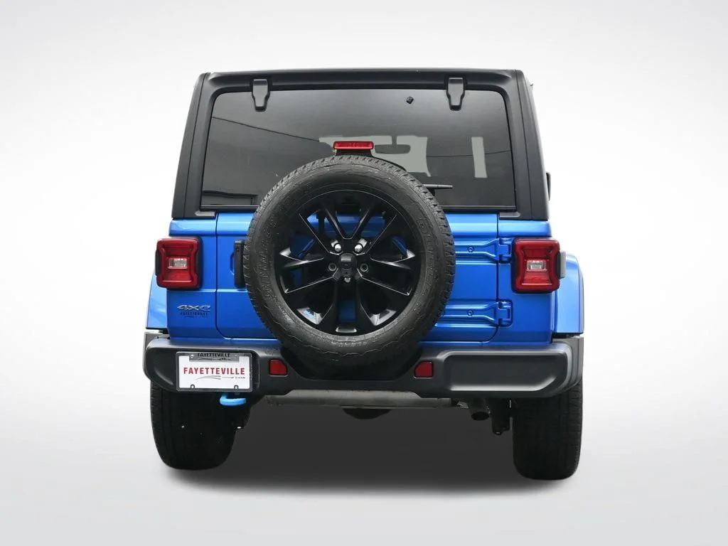 Used 2022 Blue Jeep Unlimited Sahara 4xe image 6