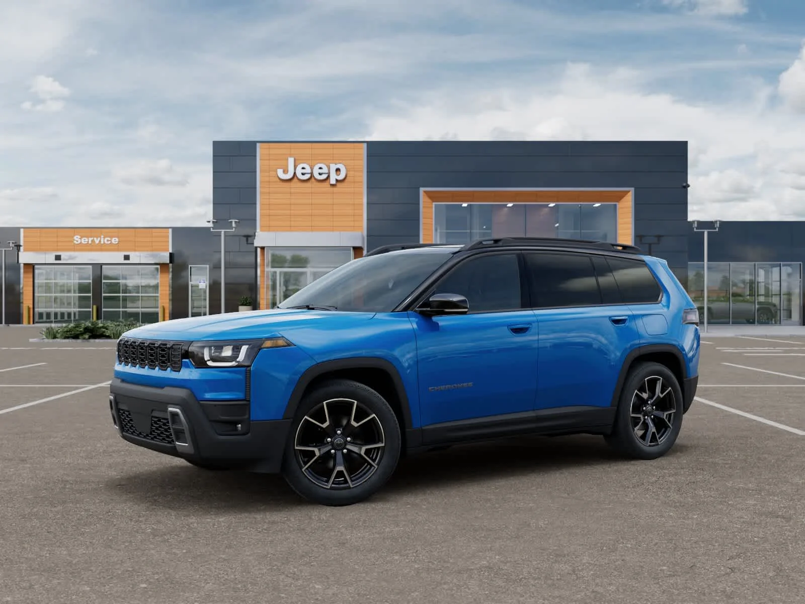 New 2026 Hydro Blue Pearlcoat Jeep Overland image 2