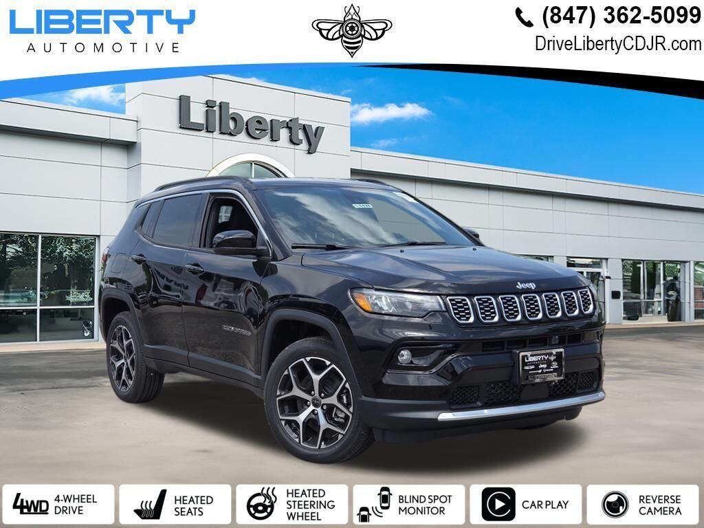 New 2026 Diamond Black Crystal Pearlcoat Jeep Limited image 1