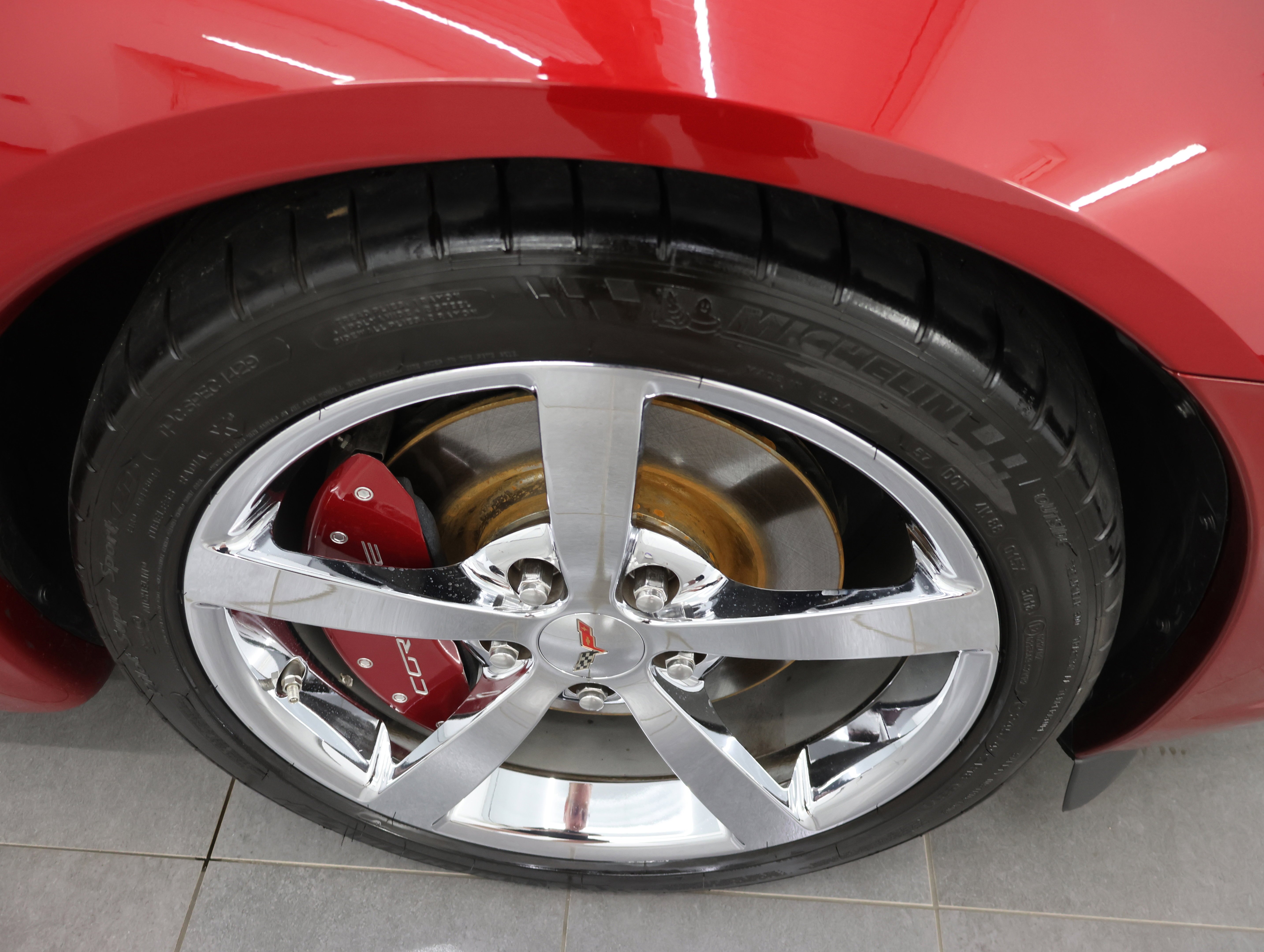 Used 2008 Crystal Red Metallic Tintcoat Chevrolet Convertible: 3LT-POWER TOP CONVERTIBLE-AUTO-HEATED LEATHER-MICHELIN TIRES image 3