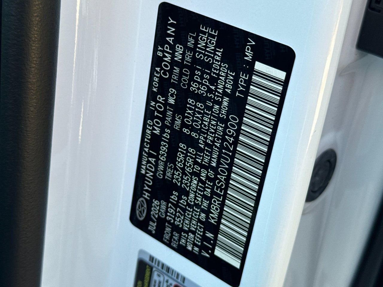 New 2027 White Hyundai SEL 8P image 26