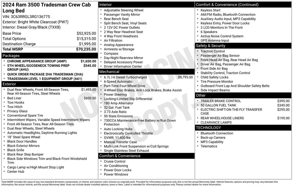 Certified Used 2024 White Ram Tradesman image 8