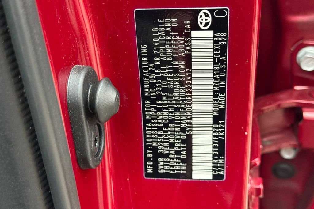 Certified Used 2024 Red Toyota LE image 35