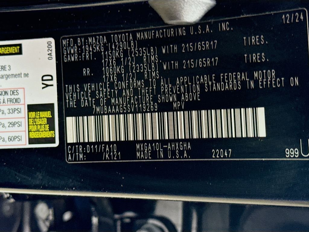 Used 2025 Jet Black Toyota LE image 31