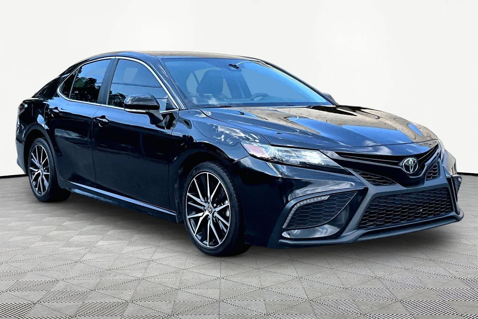 Used 2024 Midnight Black Metallic Toyota SE image 3