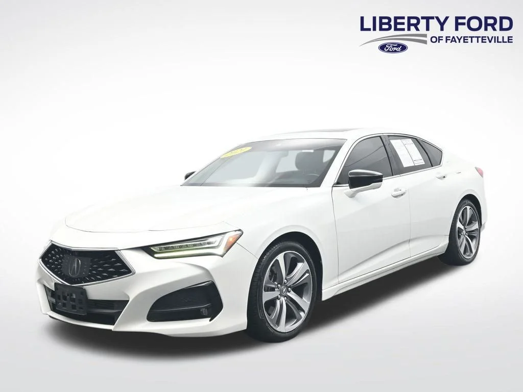 Used 2021 White Acura Advance image 1