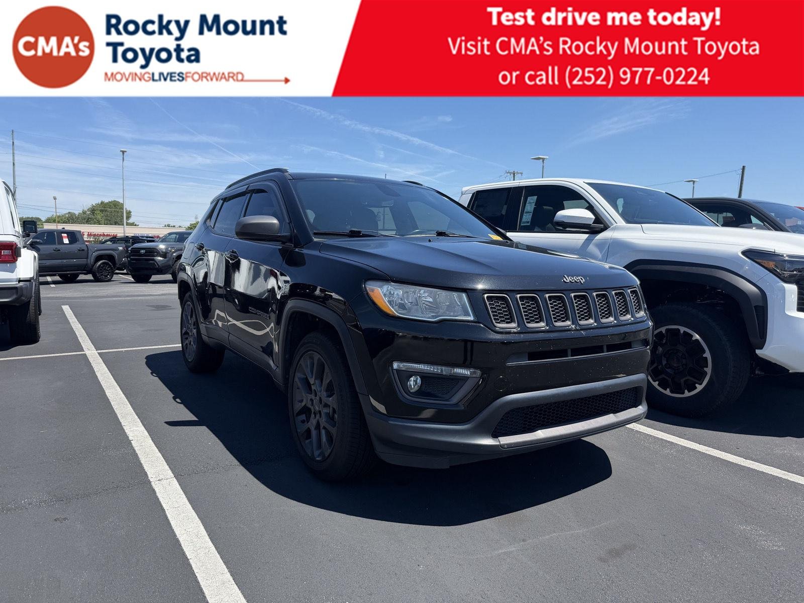 Used 2021 Diamond Black Crystal Pearlcoat Jeep 80th Anniversary image 1