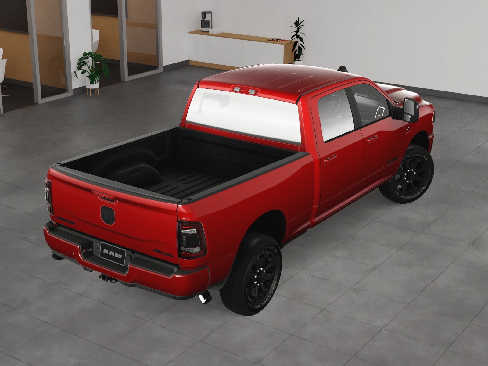 New 2024 Flame Red Clear-Coat Exterior Paint Ram Big Horn image 33
