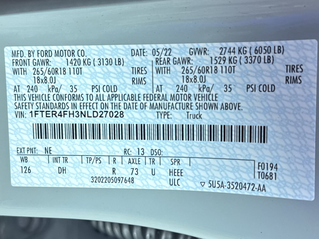 Used 2022 Cactus Gray Ford LARIAT image 32