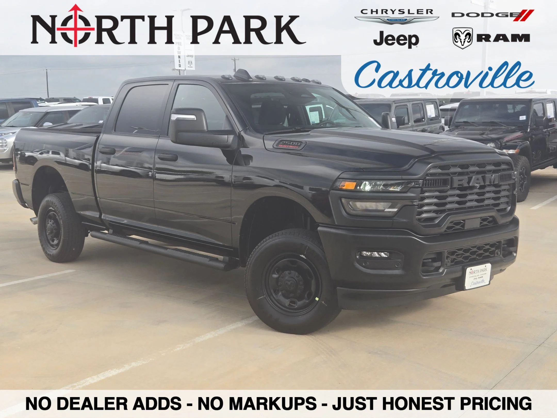New 2026 Diamond Black Crystal Pearlcoat RAM Tradesman image 1