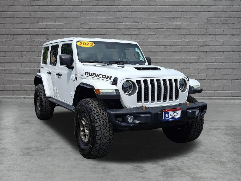 Used 2023 Bright White Clearcoat Jeep Rubicon 392 image 2