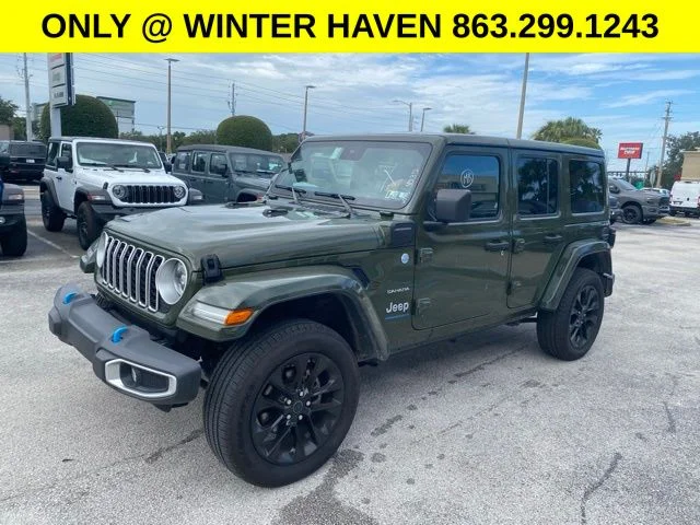 Used 2024 Green Jeep Sahara 4xe image 7