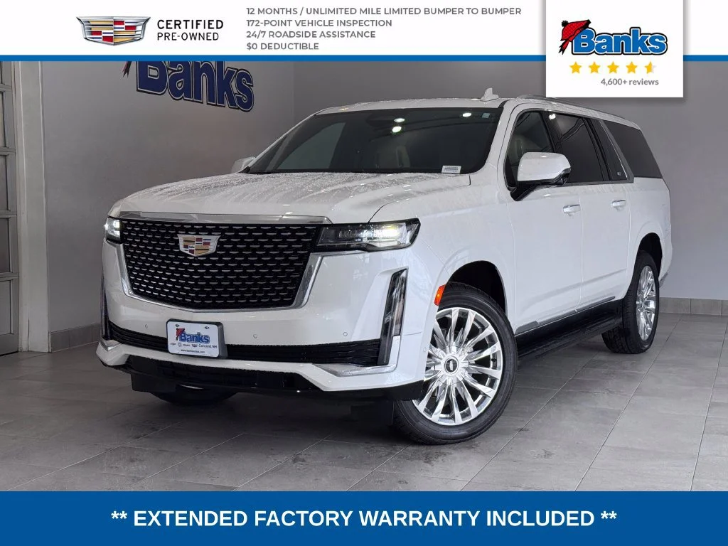 Certified Used 2024 Crystal White Tricoat Cadillac Premium Luxury image 1