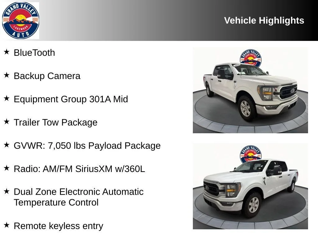 Used 2023 White Ford XLT image 2