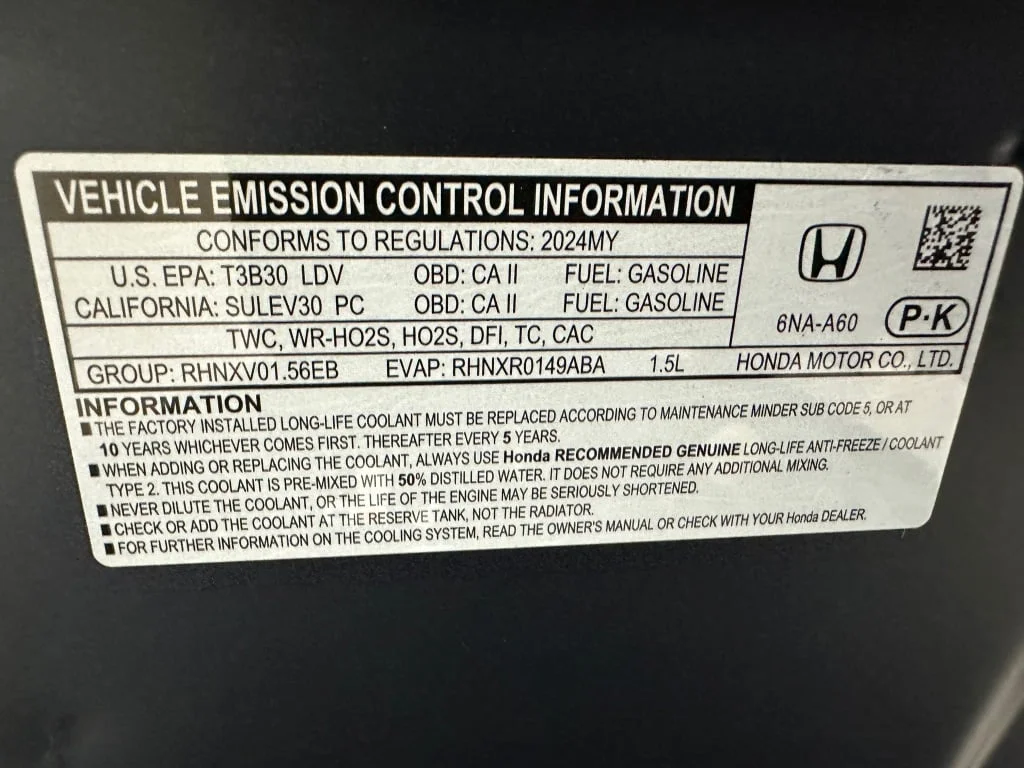 Certified Used 2024 Canyon River Blue Metallic Honda EX image 36