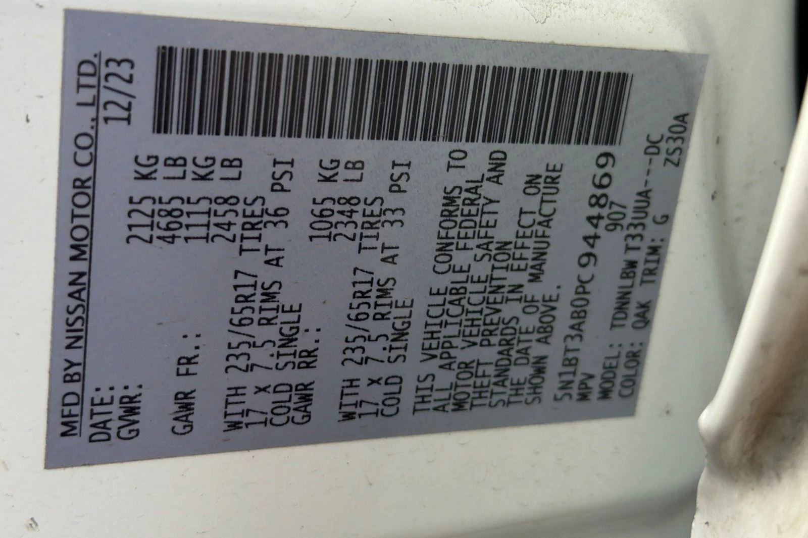 Used 2023 White Nissan S image 20