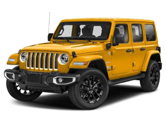 Used 2022 Black Clearcoat Jeep Unlimited Rubicon 4xe image 1