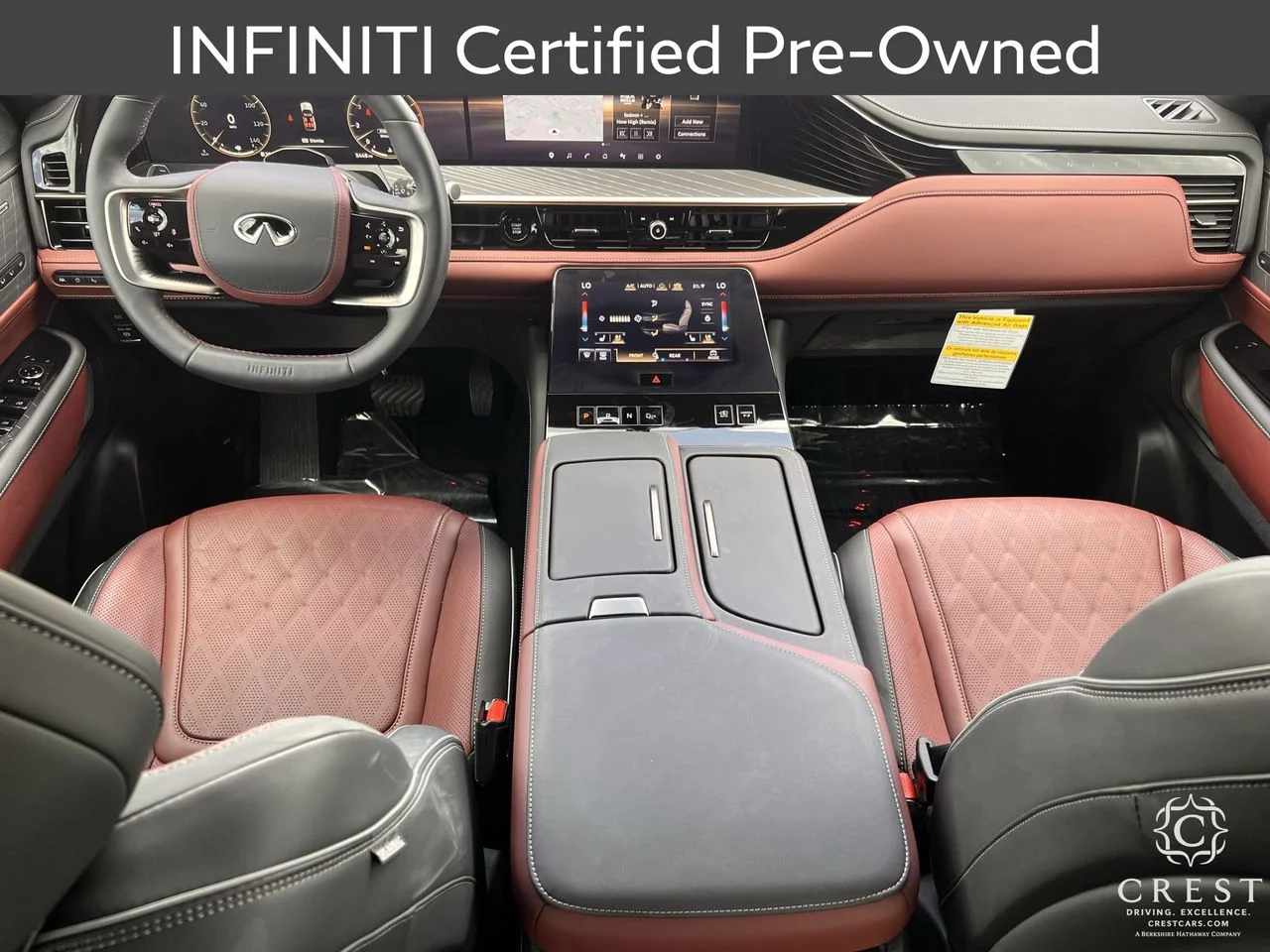 Certified Used 2026 Radiant White Black Obsidian INFINITI AUTOGRAPH image 12