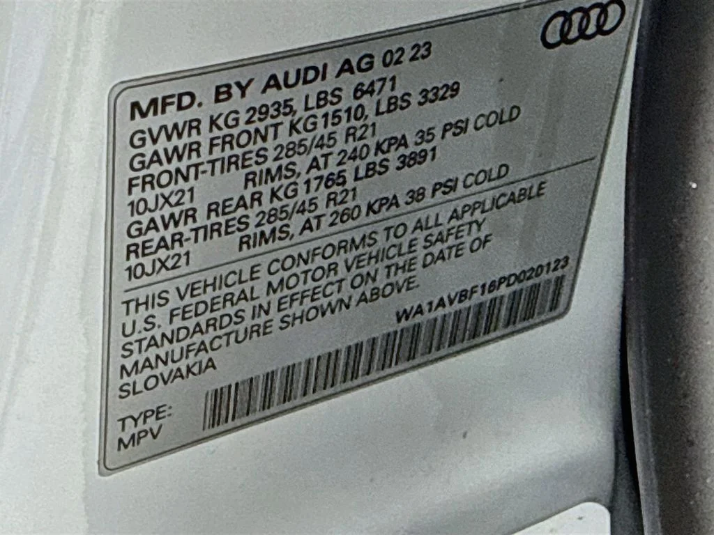 Used 2023 White Audi 55 Premium image 33