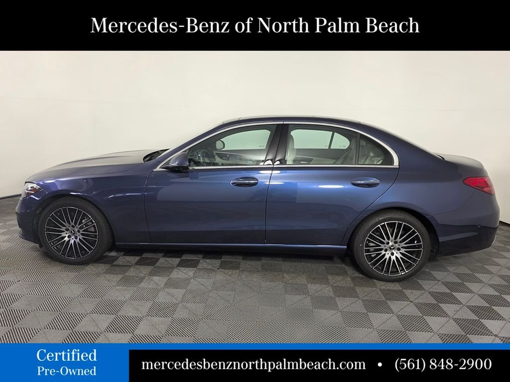Certified Used 2025 Blue Mercedes-Benz C 300 image 3