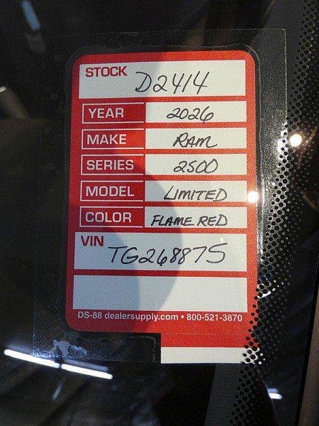 New 2026 Flame Red Clearcoat RAM Limited Longhorn image 36