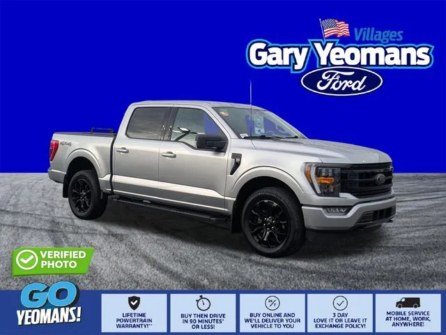 Certified Used 2023 Silver Metallic Ford XLT image 1