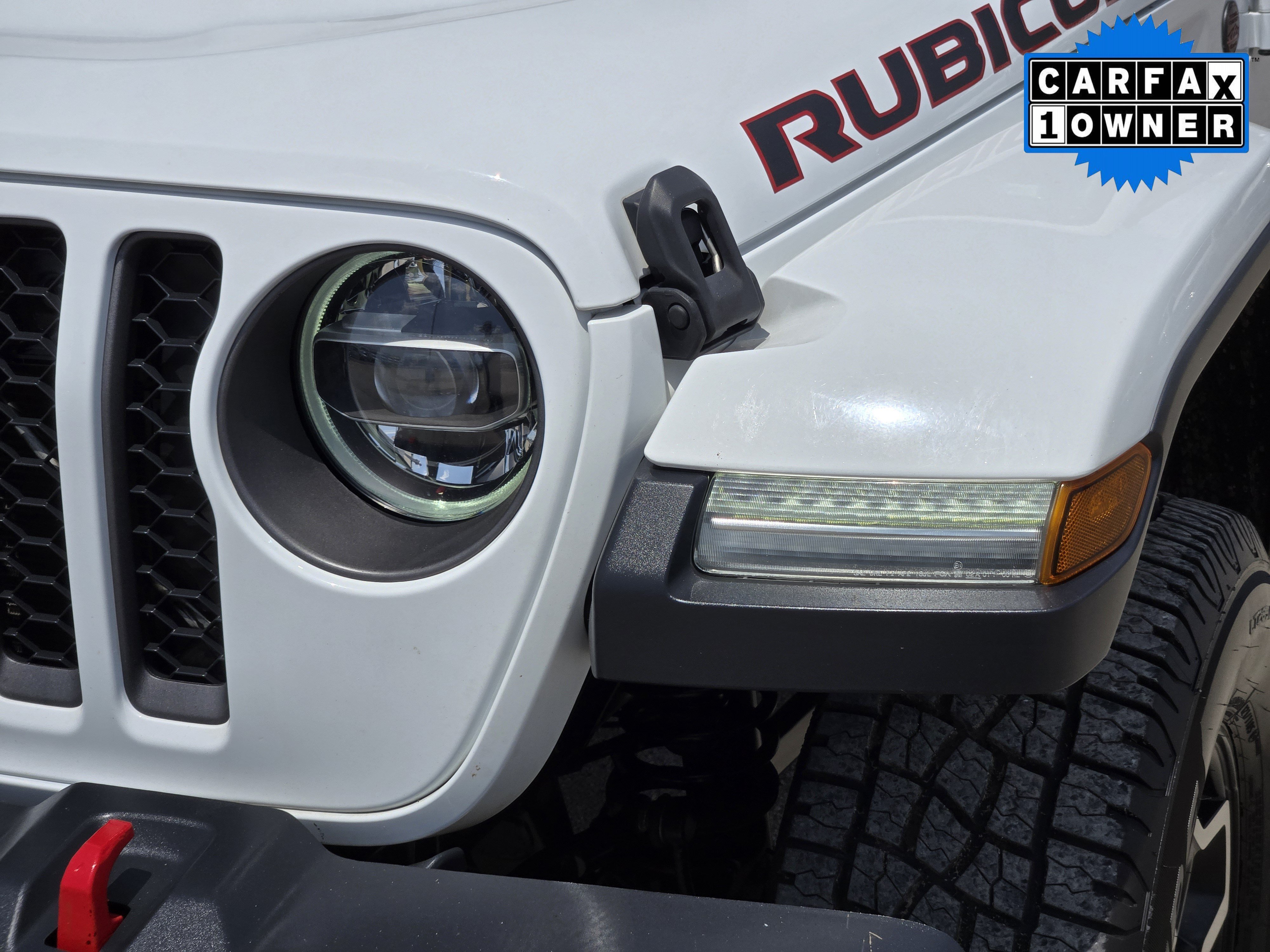 Certified Used 2020 Bright White Clearcoat Jeep Rubicon image 8