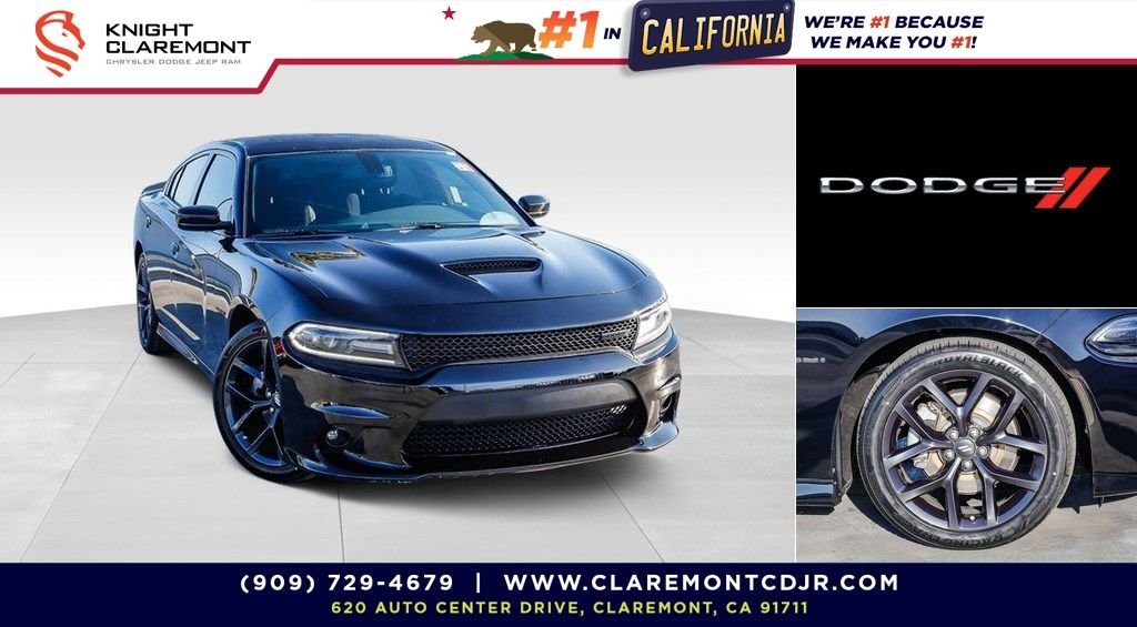 Used 2021 Pitch Black Clearcoat Dodge R/T image 1