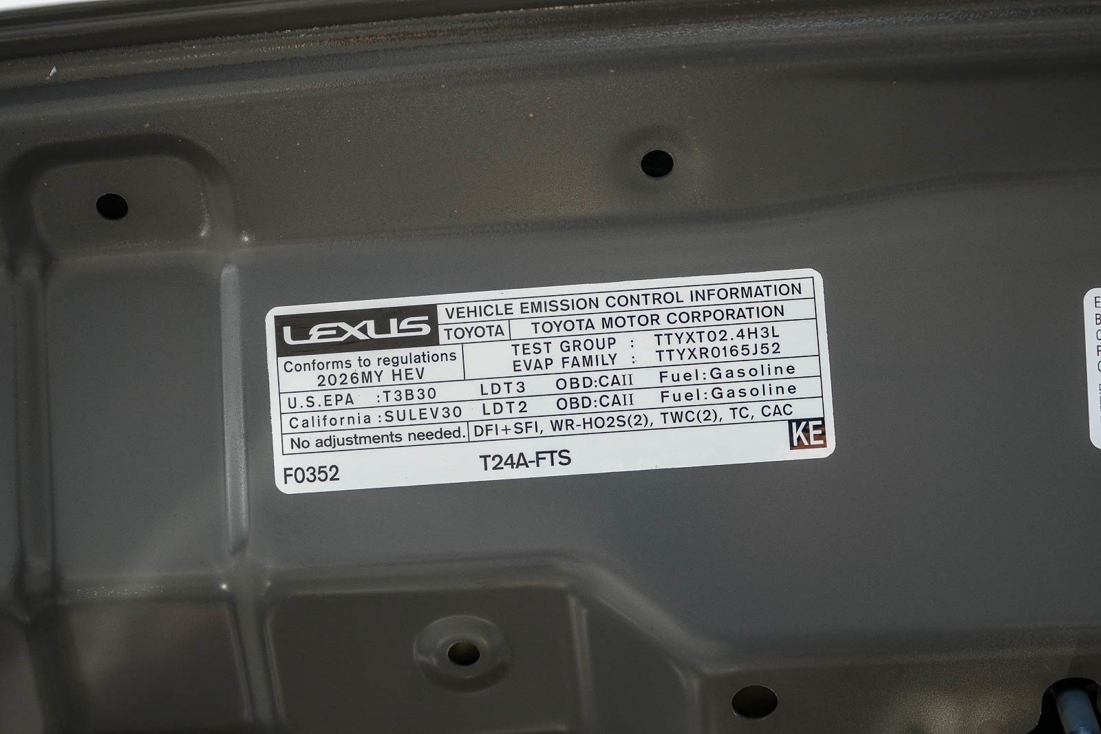 New 2026 Incognito Lexus TX 500h F SPORT PERFORMANCE PREMIUM AWD image 26