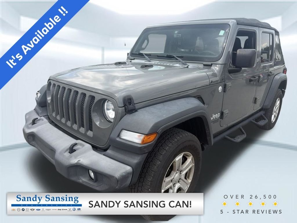 Used 2018 Gray Jeep Unlimited Sport S image 1