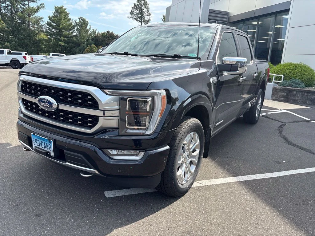Used 2022 Black Metallic Ford Platinum image 3