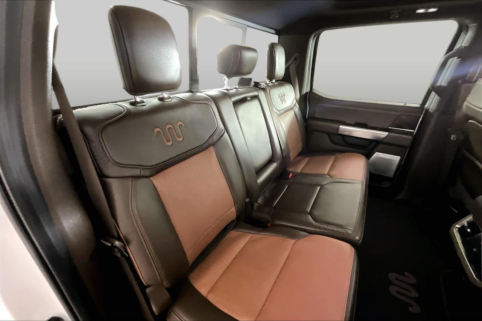 Used 2024 Star White Metallic Tri-Coat/Darkened Bronze Ford King Ranch image 19