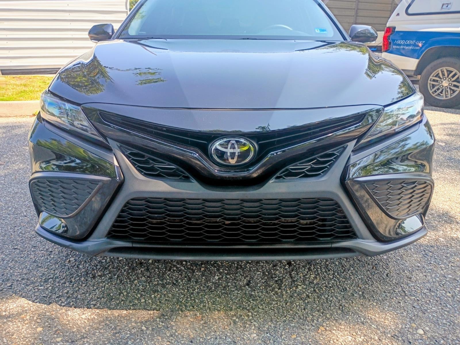 Used 2023 Midnight Black Metallic Toyota SE image 4