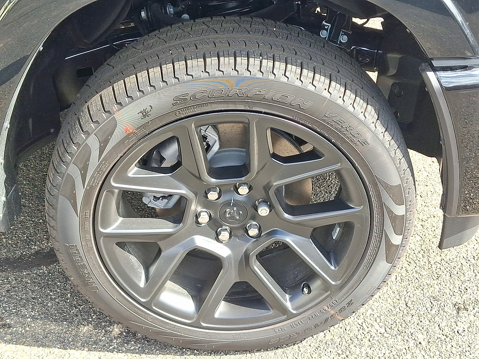 New 2026 Diamond Black Crystal Pearl-Coat Exterior Paint RAM Laramie Crew Cab 4x4 5
