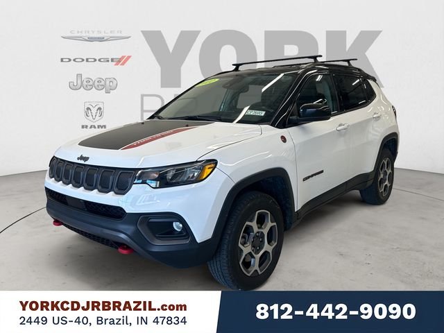 Used 2022 White Jeep Trailhawk image 1