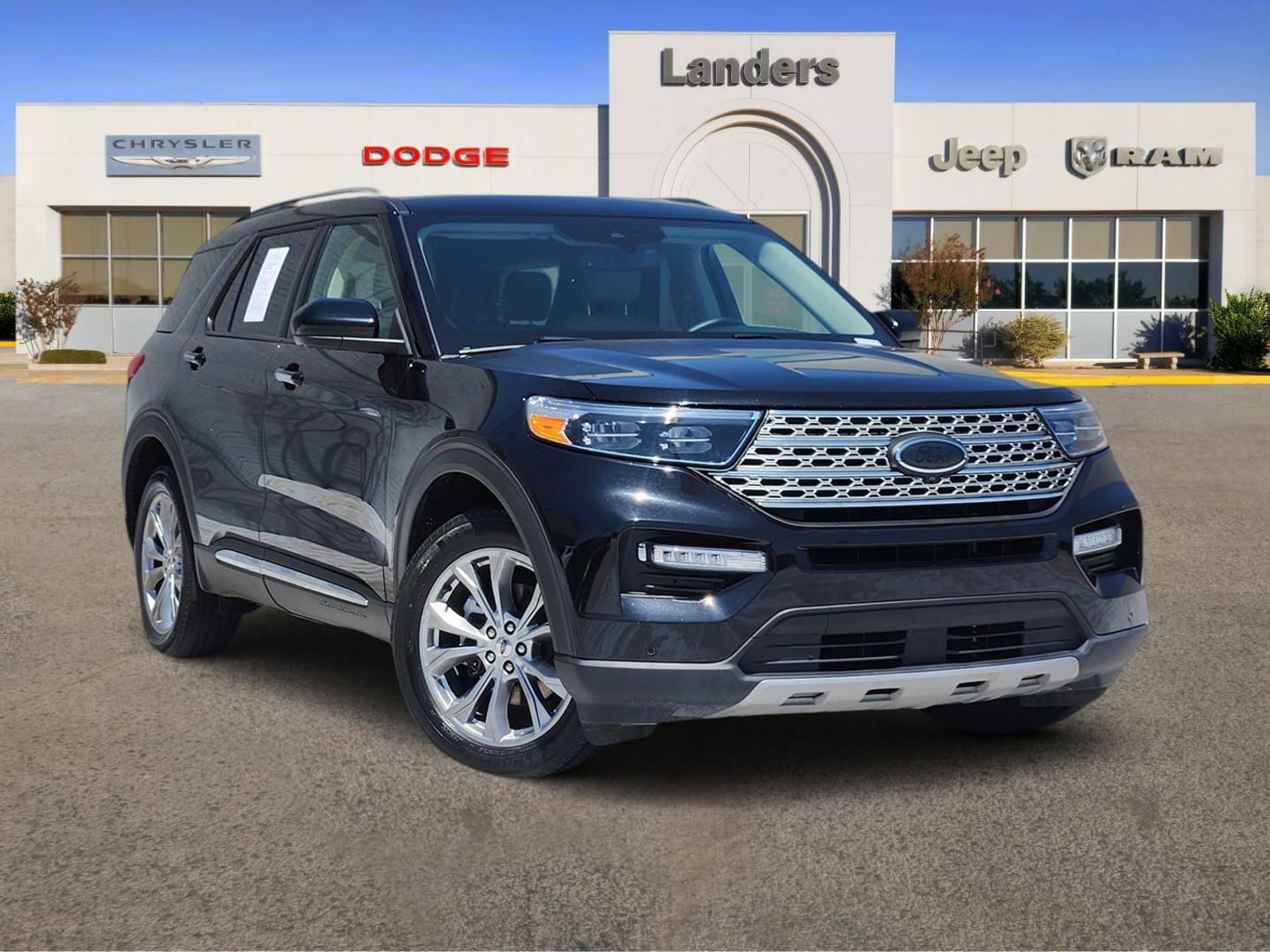 Used 2023 Agate Black Metallic Ford Limited image 1