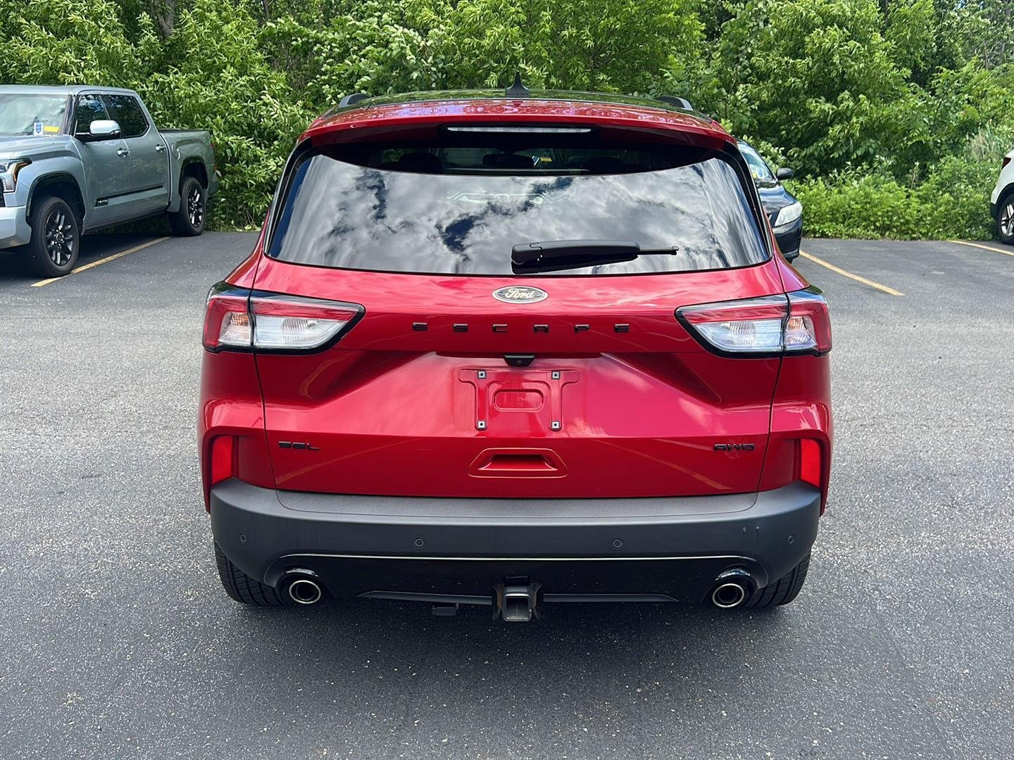 Used 2022 Rapid Red Metallic Tinted Clearcoat Ford SEL image 3