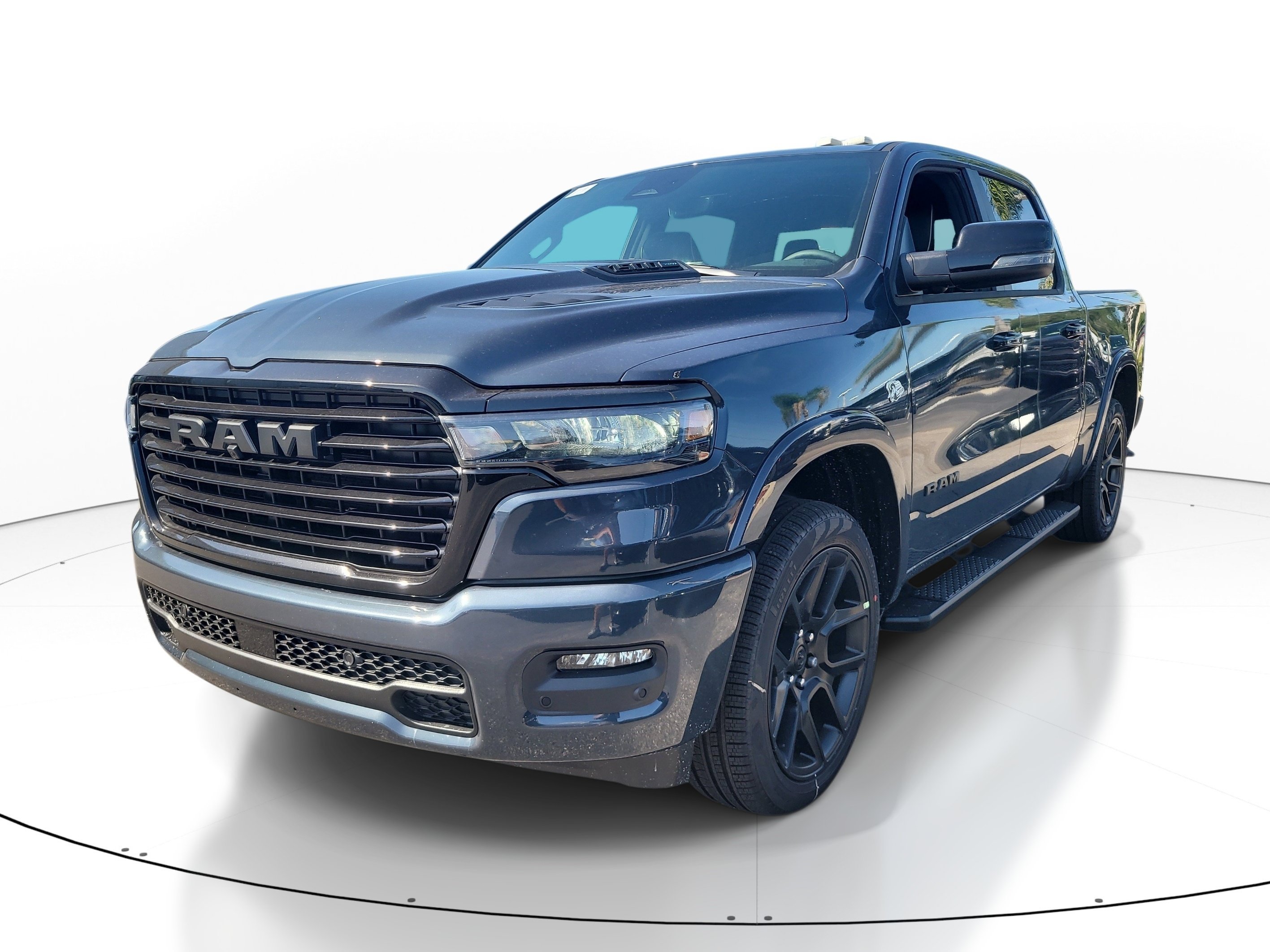 New 2026 Forged Blue Metallic Exterior Paint RAM Laramie image 4