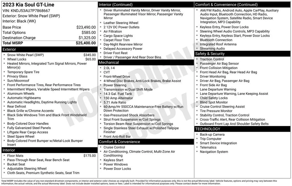 Used 2023 White Kia GT-Line image 17