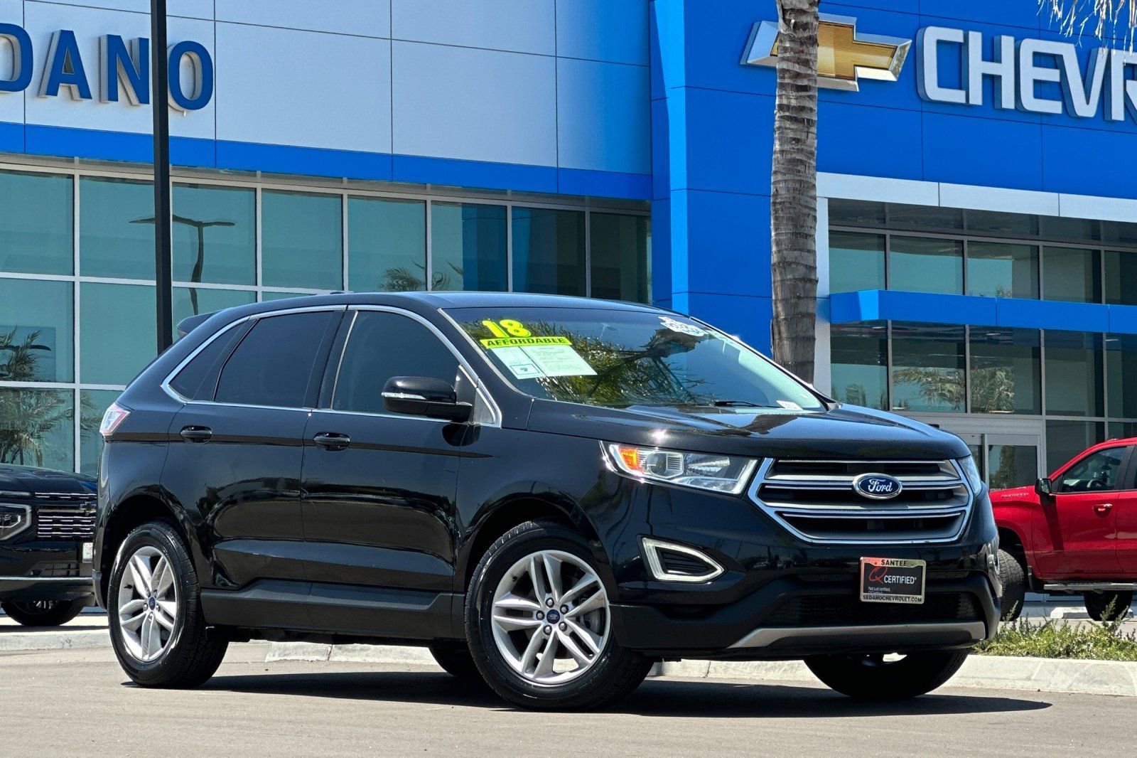 Used 2018 Black Ford SEL image 2
