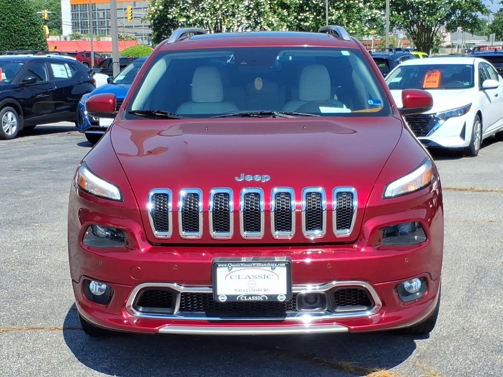 Used 2016 Deep Cherry Red Crystal Pearlcoat Jeep Overland image 2