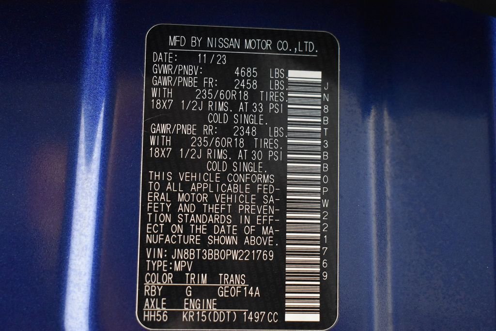 Used 2023 Blue Nissan SV image 36