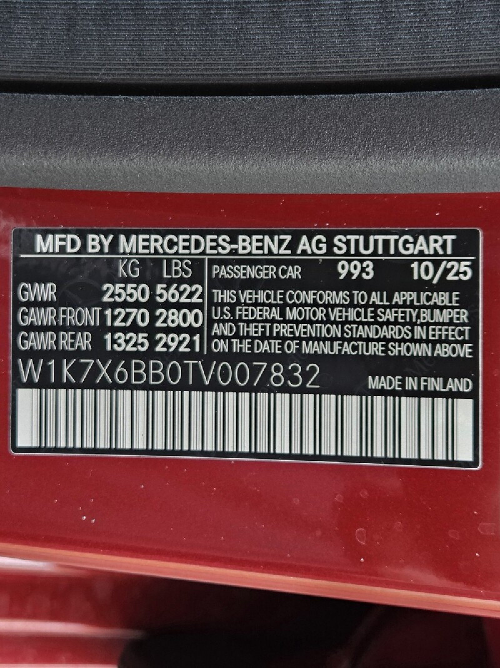New 2026 MANUFAKTUR Patagonia Red Metallic Mercedes-Benz AMG® GT 53 4-Door Coupe image 19