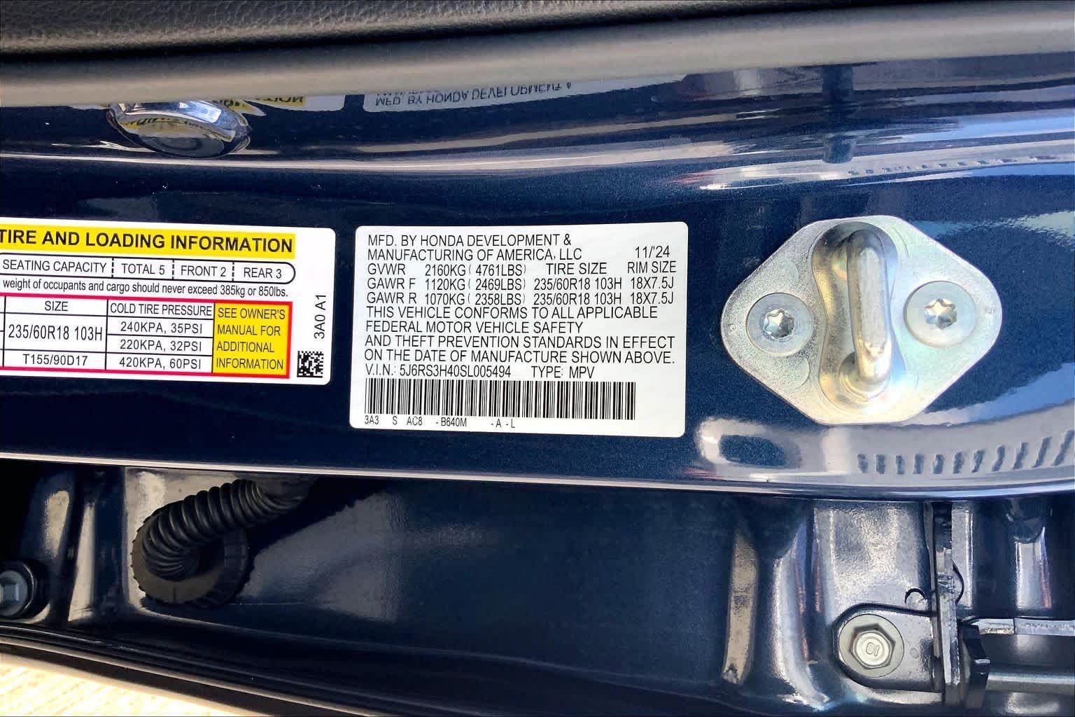 Used 2025 Canyon River Blue Metallic Honda EX image 31