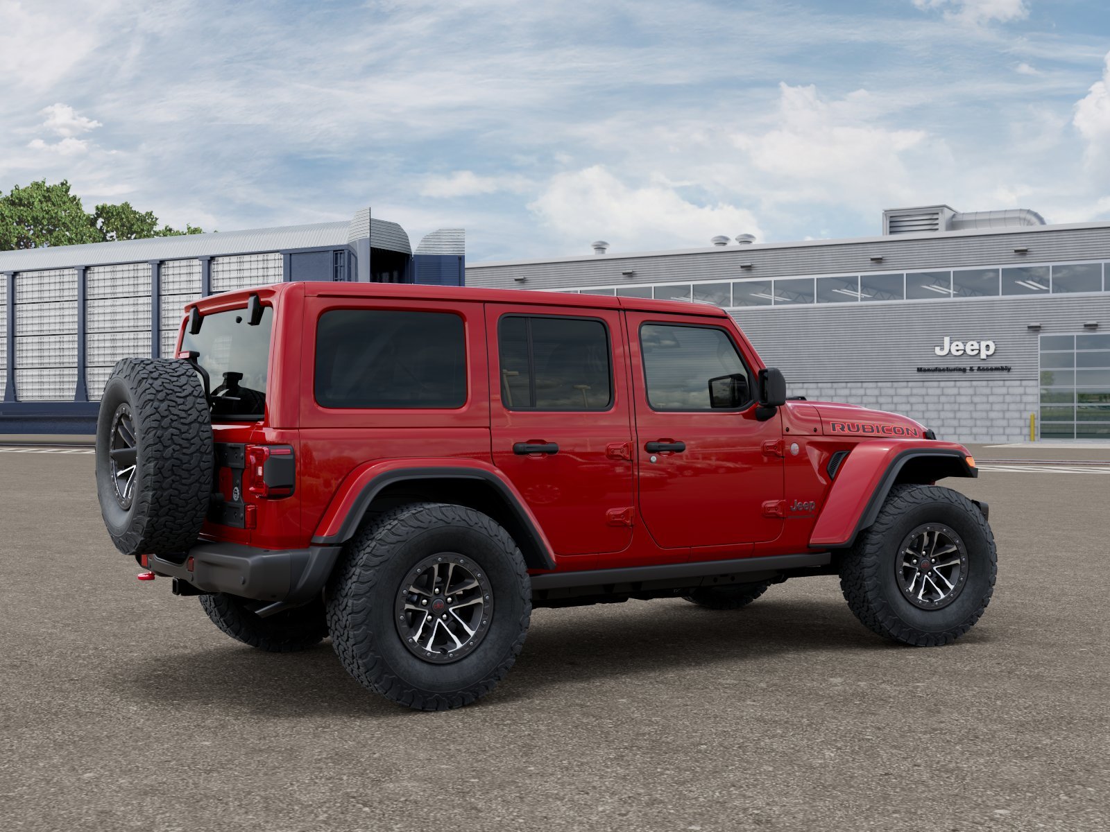 New 2027 Firecracker Red Clear-Coat Paint Jeep Rubicon X image 2