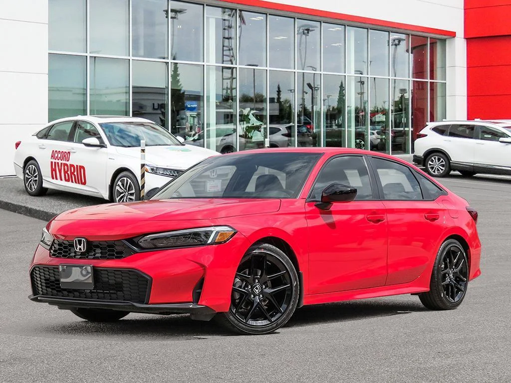 New 2026 Rallye Red Honda SPORT All-day comfort. All-the-time style image 1