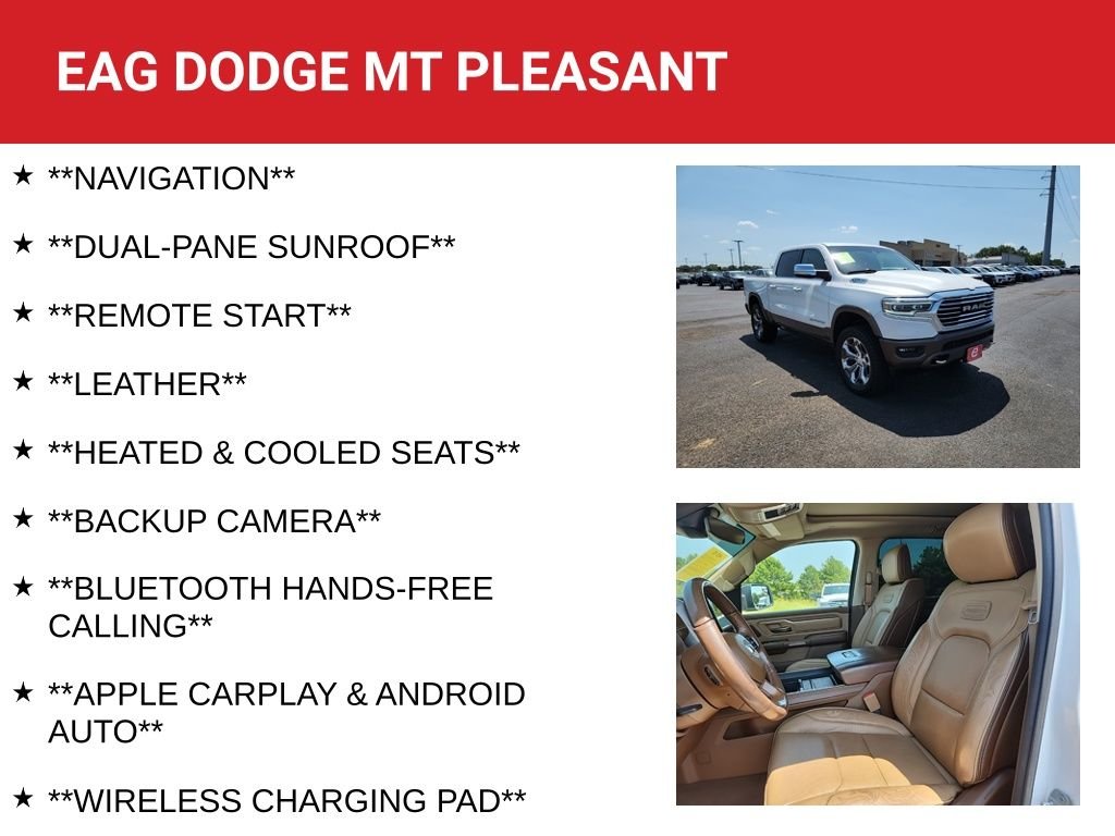 Used 2020 White Ram Laramie Longhorn image 4
