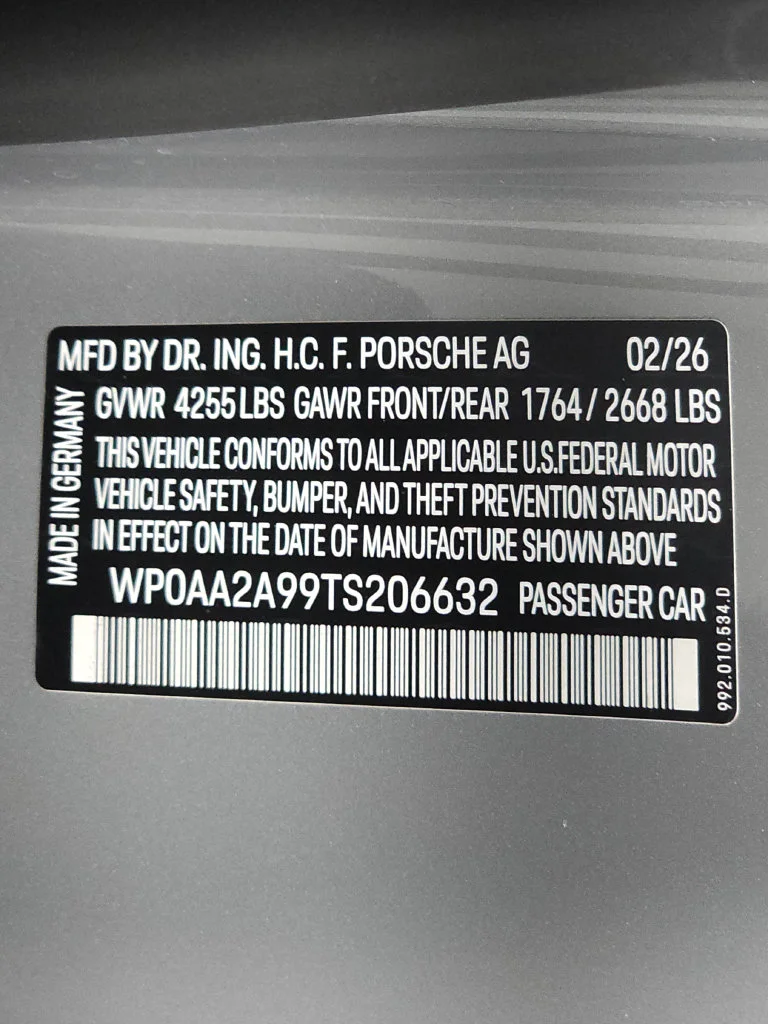 Used 2026 GT Silver Metallic Porsche Carrera T image 31