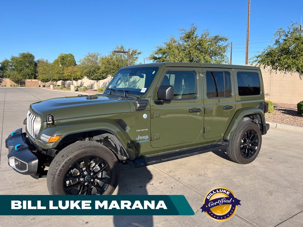 Used 2024 Green Jeep Sahara 4xe image 1