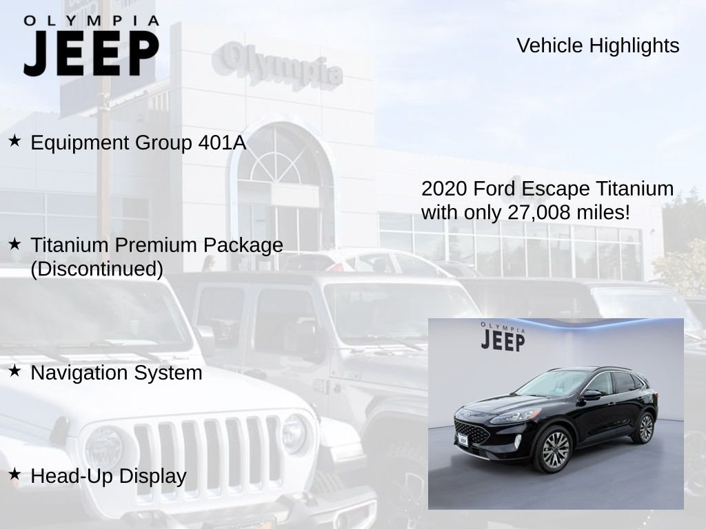Used 2020 Black Ford Titanium image 7